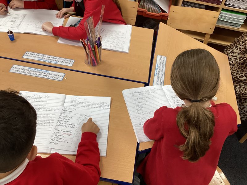 Peer assessing Birkwood Primary School